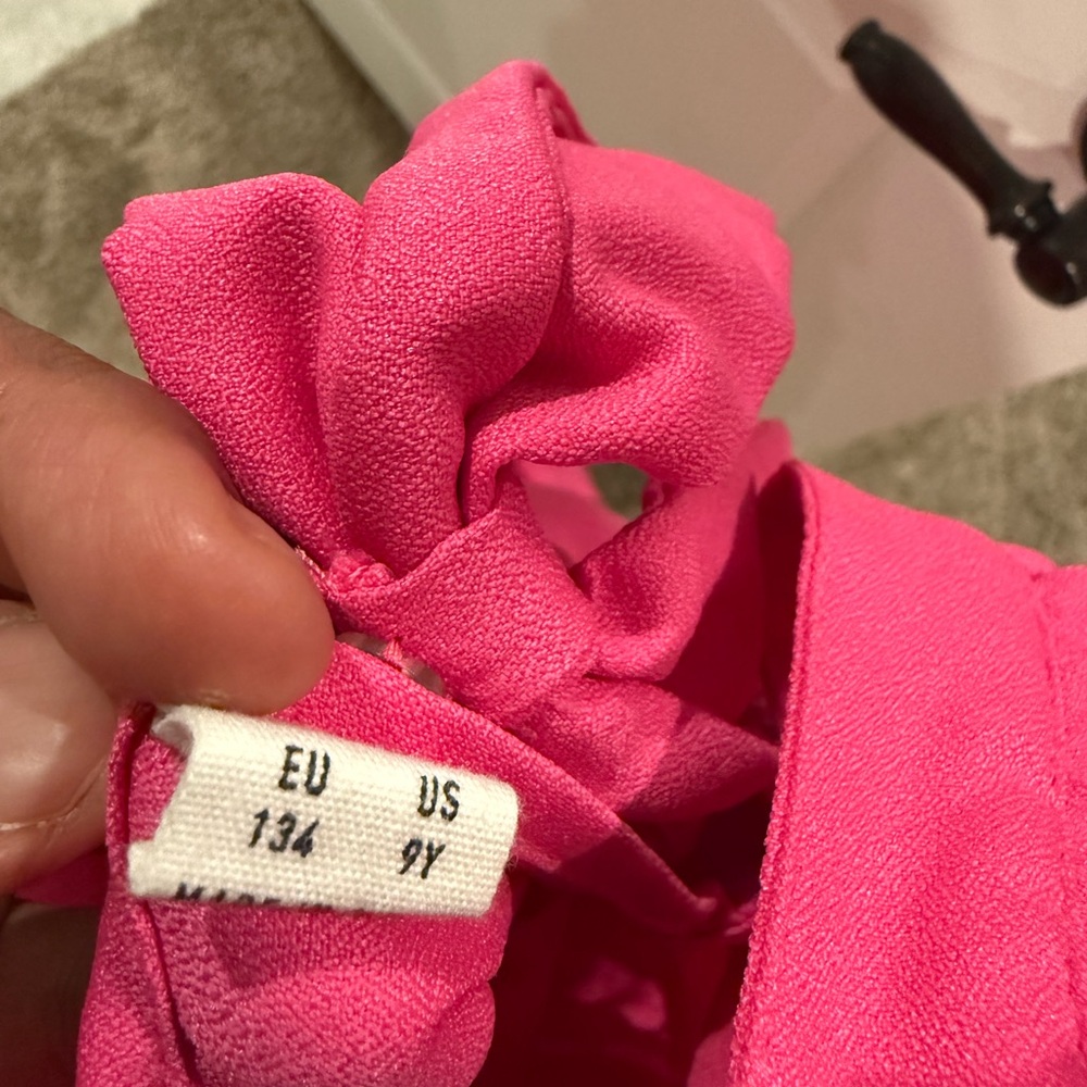 Pink Ruffled Kids Dress - Picture 3 of 3